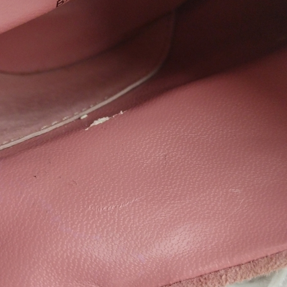 Colin Stuart Pink Suede Brass Buckled Upper Almond Toe Stiletto Heel Bootie - Picture 13 of 16